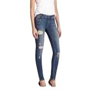 Paige Verdugo‎ Ultra Skinny Jeans Distressed Medium Wash Denim 26 US 2 Low-rise
